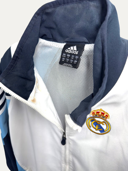Vintage Adidas Jacket in white, unisex, size S – second-hand