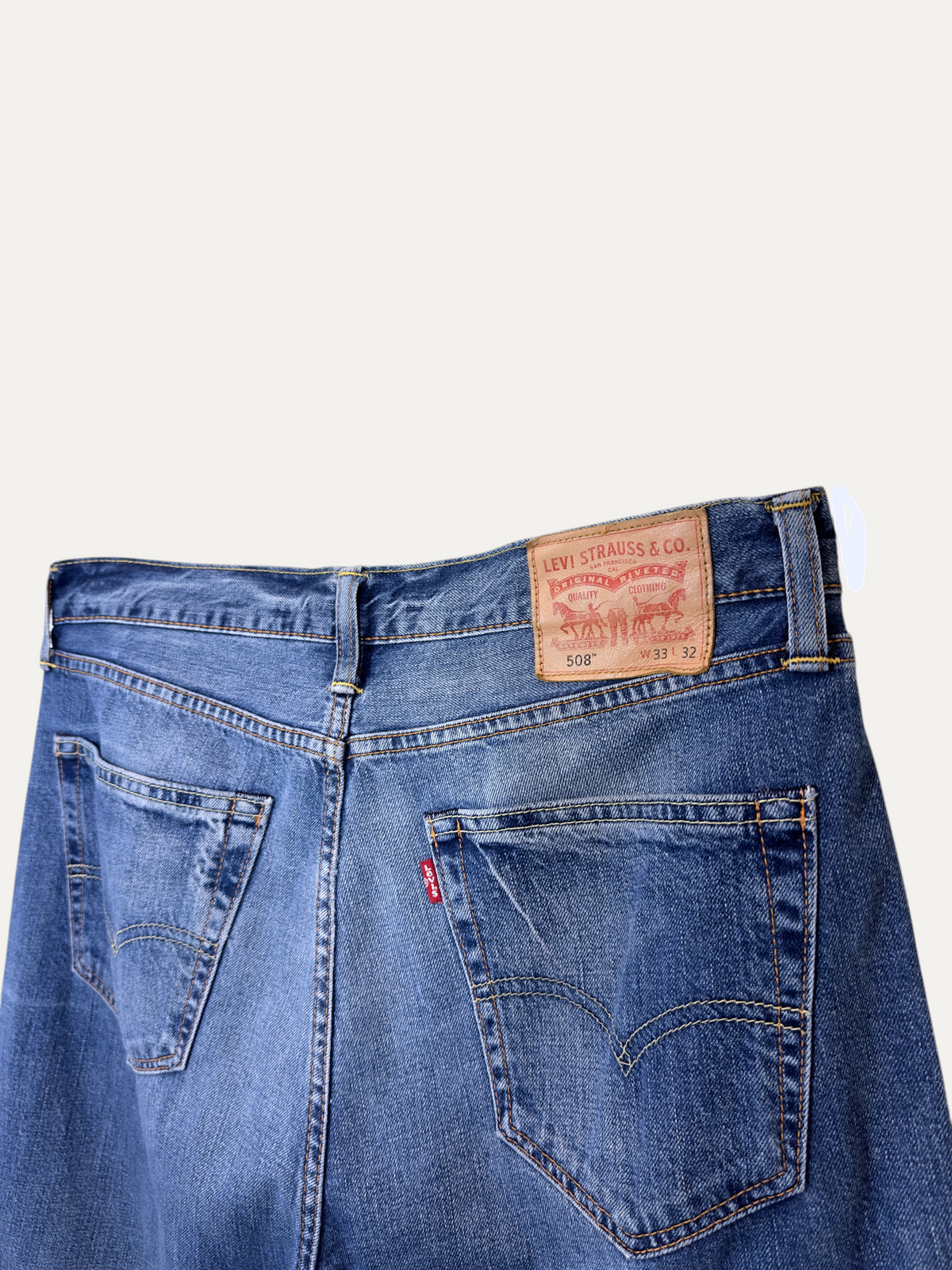Vintage Levi's 508 Straight Jeans in blue, unisex, size W33 L32 – second-hand