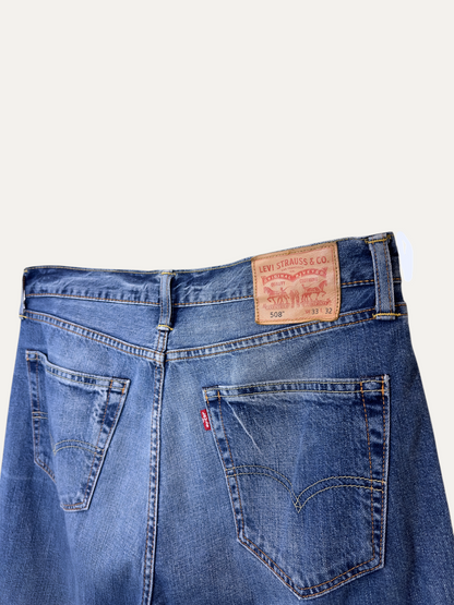 Vintage Levi's 508 Straight Jeans in blue, unisex, size W33 L32 – second-hand