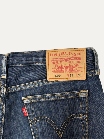 Vintage Levi's 599 Bootcut Jeans in blue, women's, size W27 L30 – second-hand