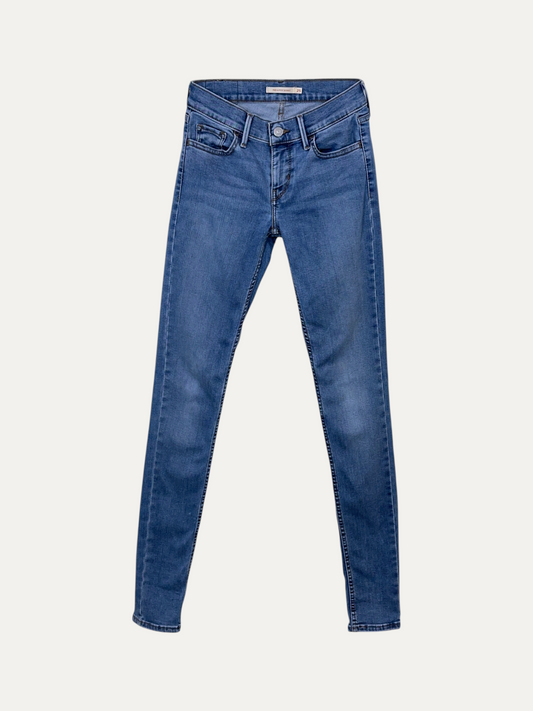 Vintage Levi's 710 Skinny Jeans in blue, women's, size W25 L32 – second-hand