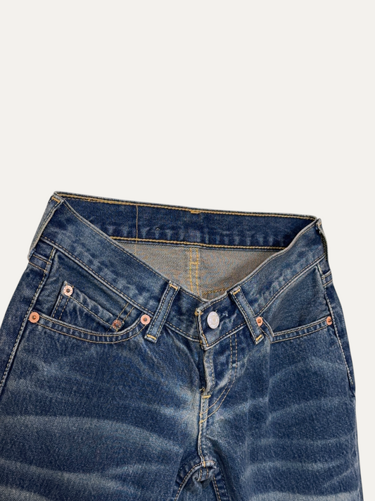 Vintage Levi's 593 Skinny Jeans in blue, women's, size W24 L31 – second-hand