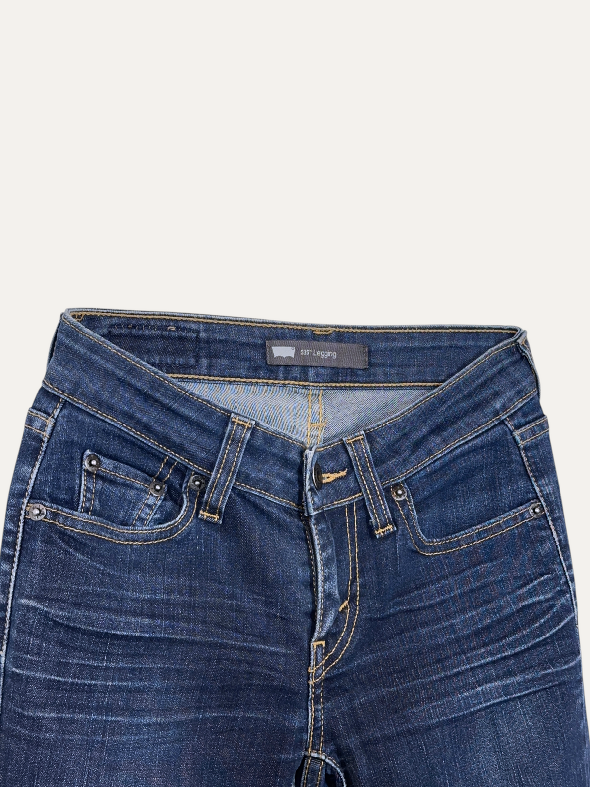 Vintage Levi's 535 Skinny Jeans in blue, women's, size W24 L30 – second-hand