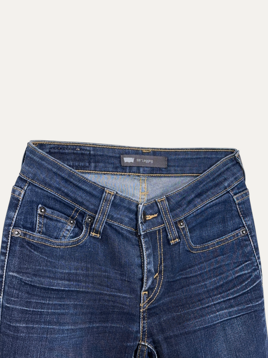 Vintage Levi's 535 Skinny Jeans in blue, women's, size W24 L30 – second-hand