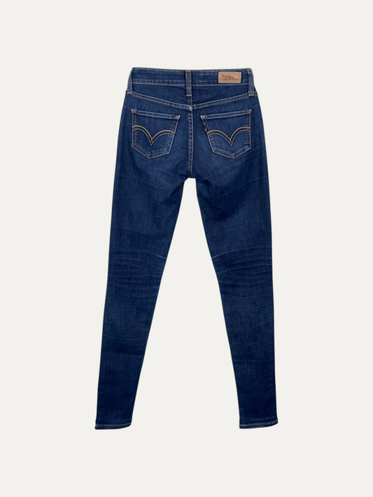 Vintage Levi's 535 Skinny Jeans in blue, women's, size W24 L30 – second-hand