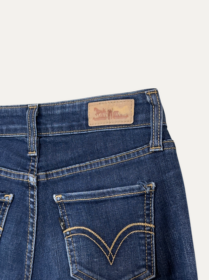 Vintage Levi's 535 Skinny Jeans in blue, women's, size W24 L30 – second-hand