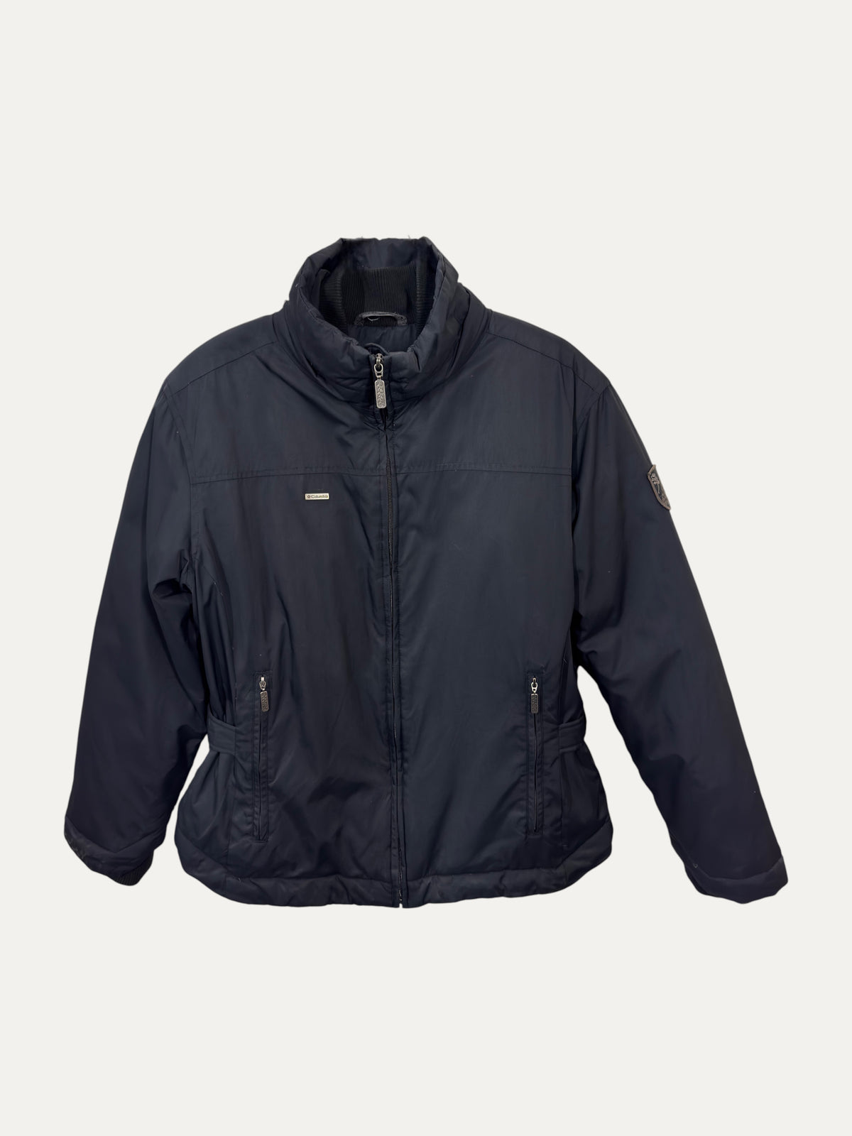Vintage Columbia Jacket in black, unisex, size L – second-hand
