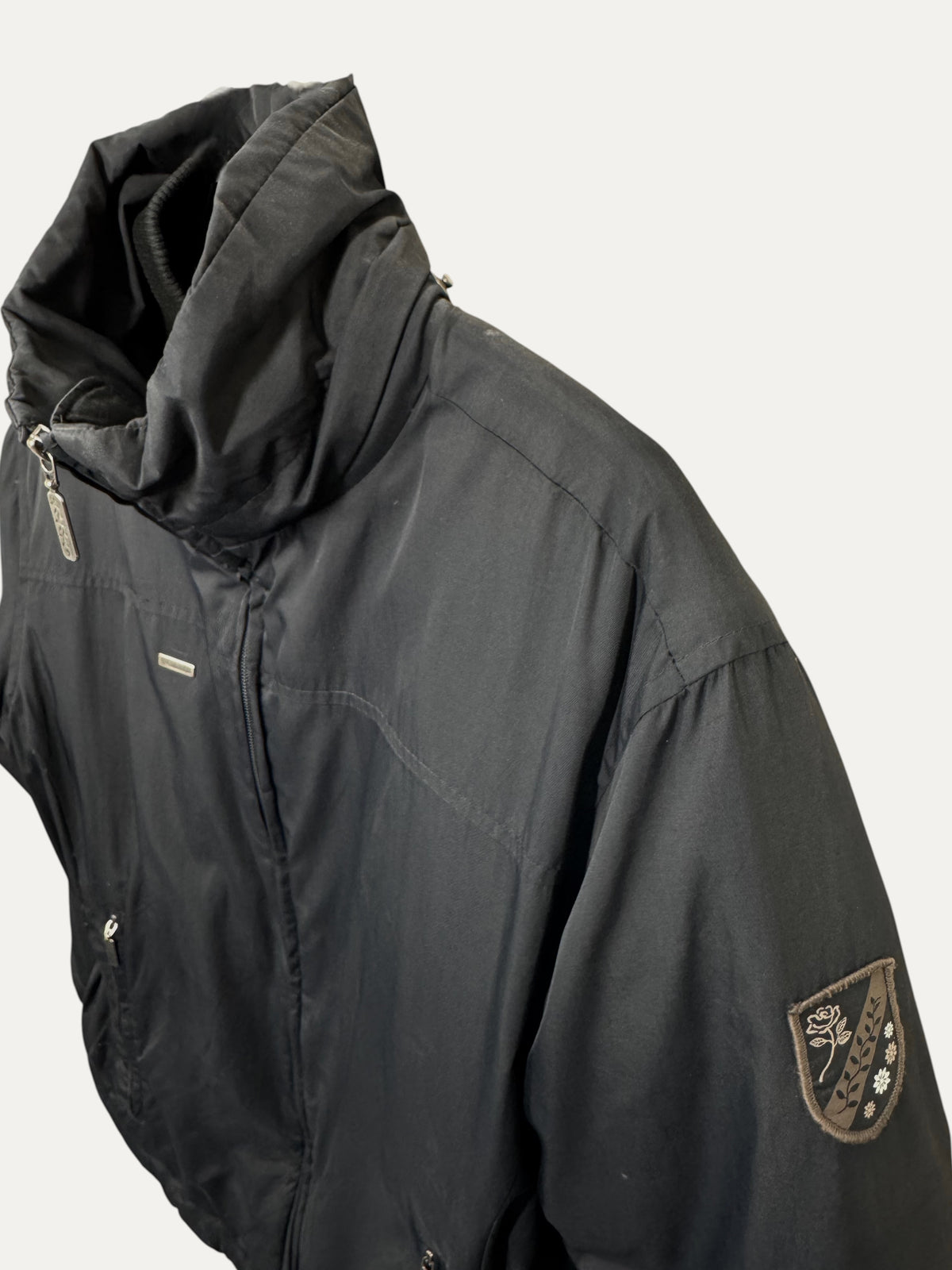 Vintage Columbia Jacket in black, unisex, size L – second-hand