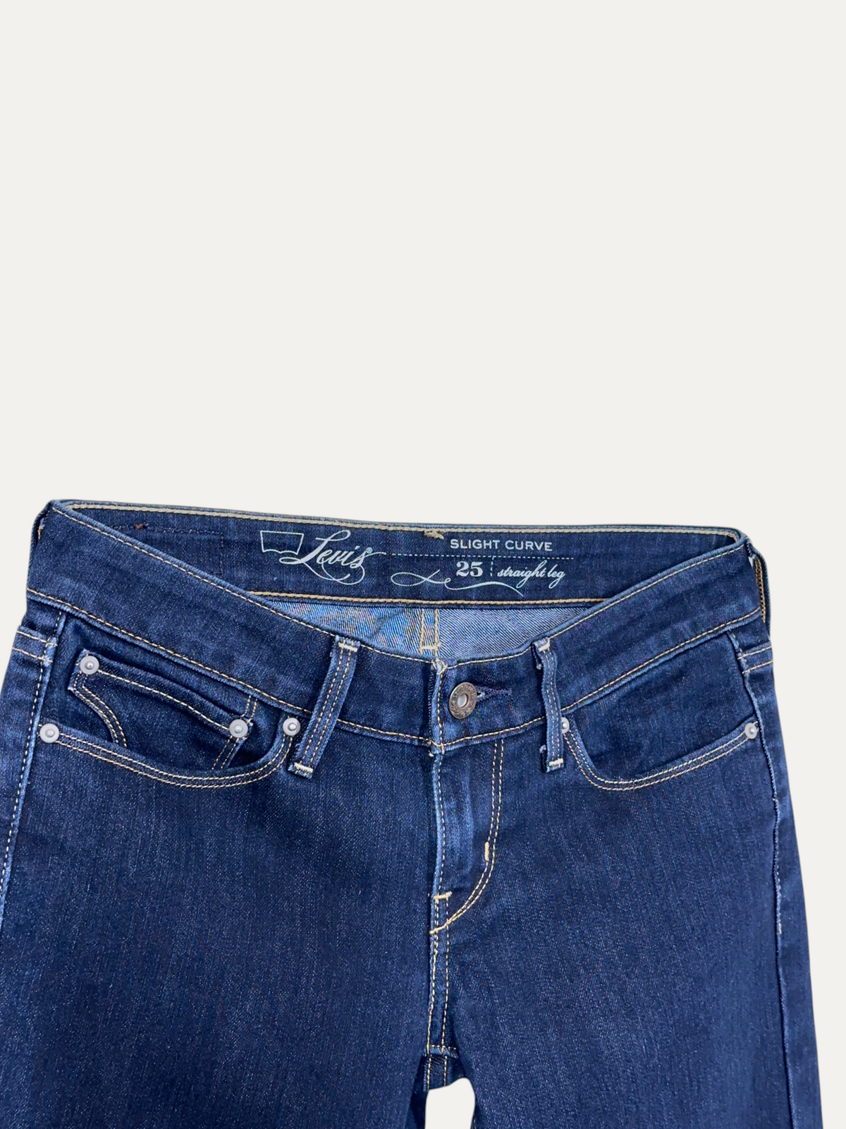 Vintage Levi's Straight Leg Straight Jeans in blue, women's, size W25 L30 – second-hand