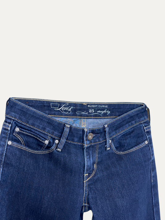 Vintage Levi's Straight Leg Straight Jeans in blue, women's, size W25 L30 – second-hand