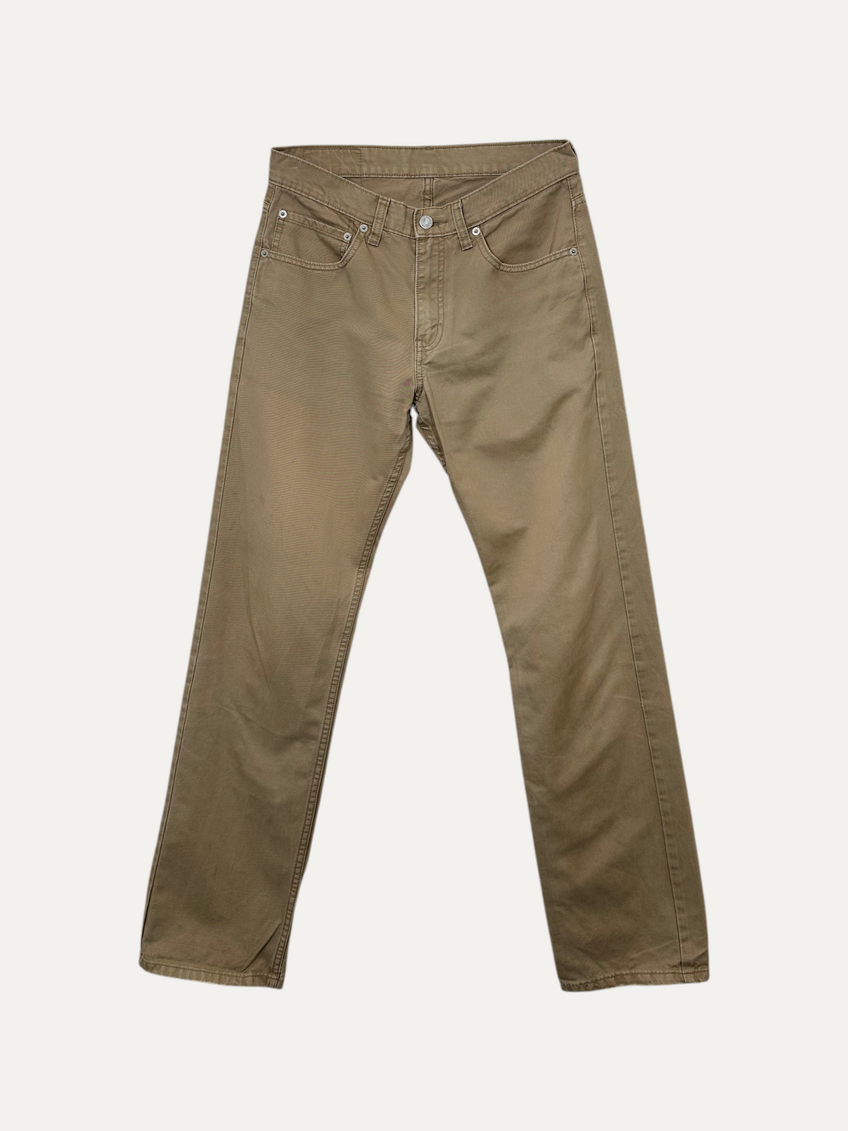 Vintage Levi's 752 Slim Jeans in beige, men's, size W31 L34 – second-hand