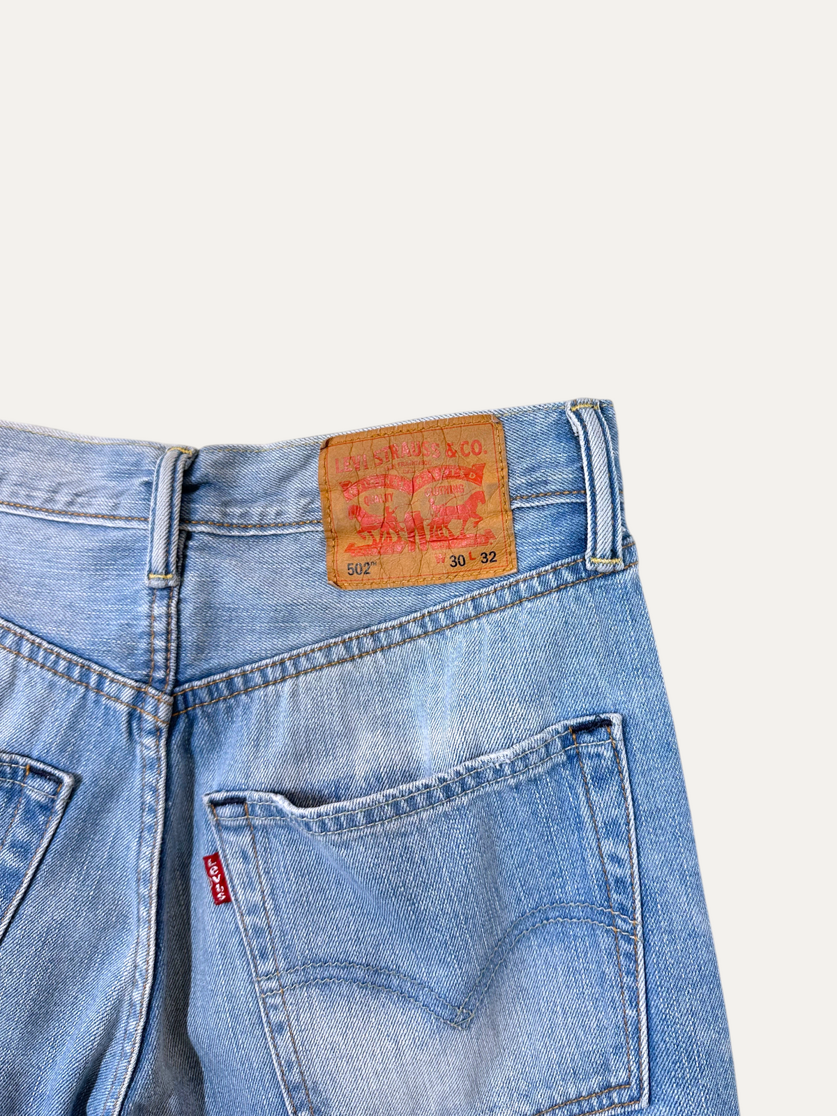 Vintage Levi's 502 Straight Jeans in blue, unisex, size W30 L32 – second-hand