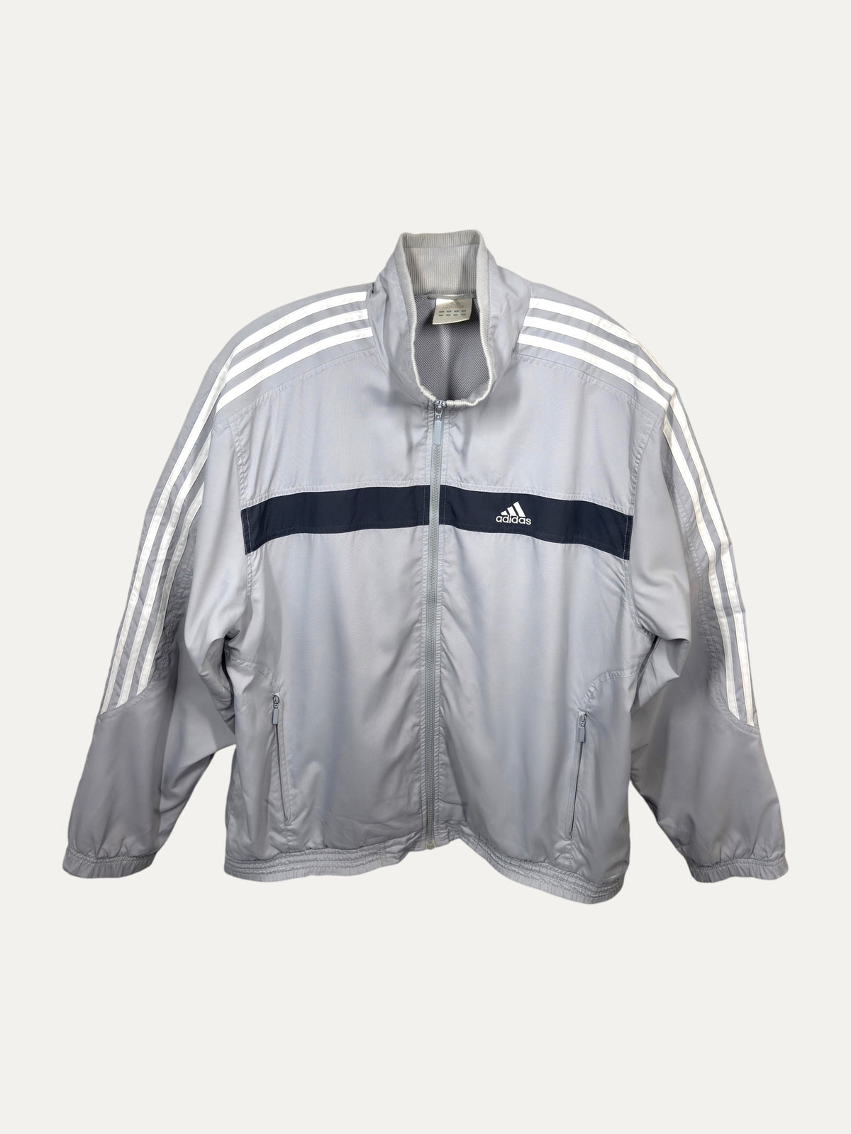 Vintage Adidas Jacket in grey, men's, size S – second-hand