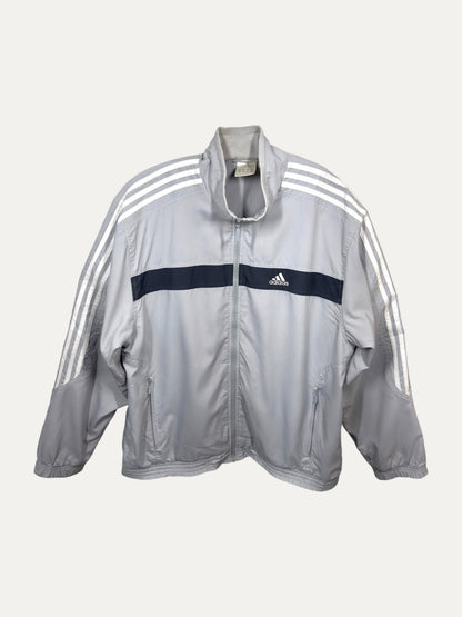 Vintage Adidas Jacket in grey, men's, size S – second-hand