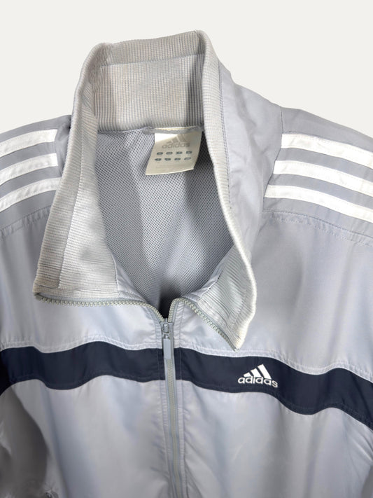 Vintage Adidas Jacket in grey, men's, size S – second-hand