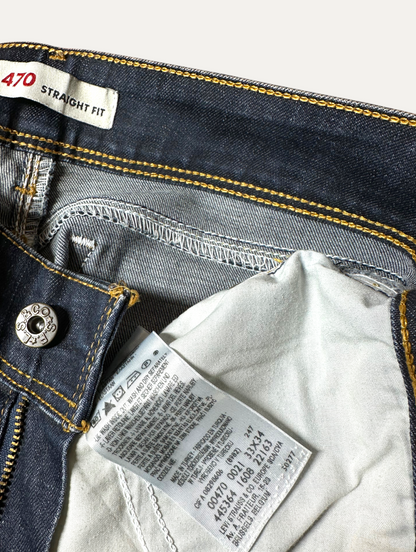 Vintage Levi's 470 Straight Jeans in blue, women's, size W33 L34 – second-hand