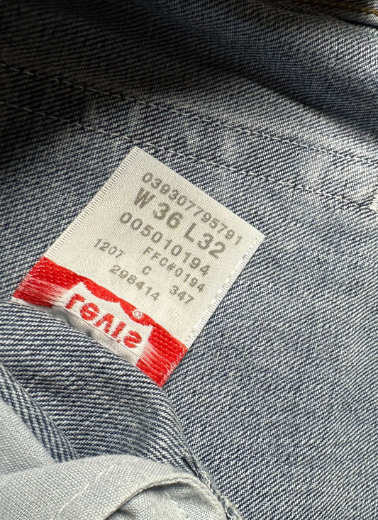 Vintage Levi's 501 Straight Jeans in blue, unisex, size W36 L32 – second-hand