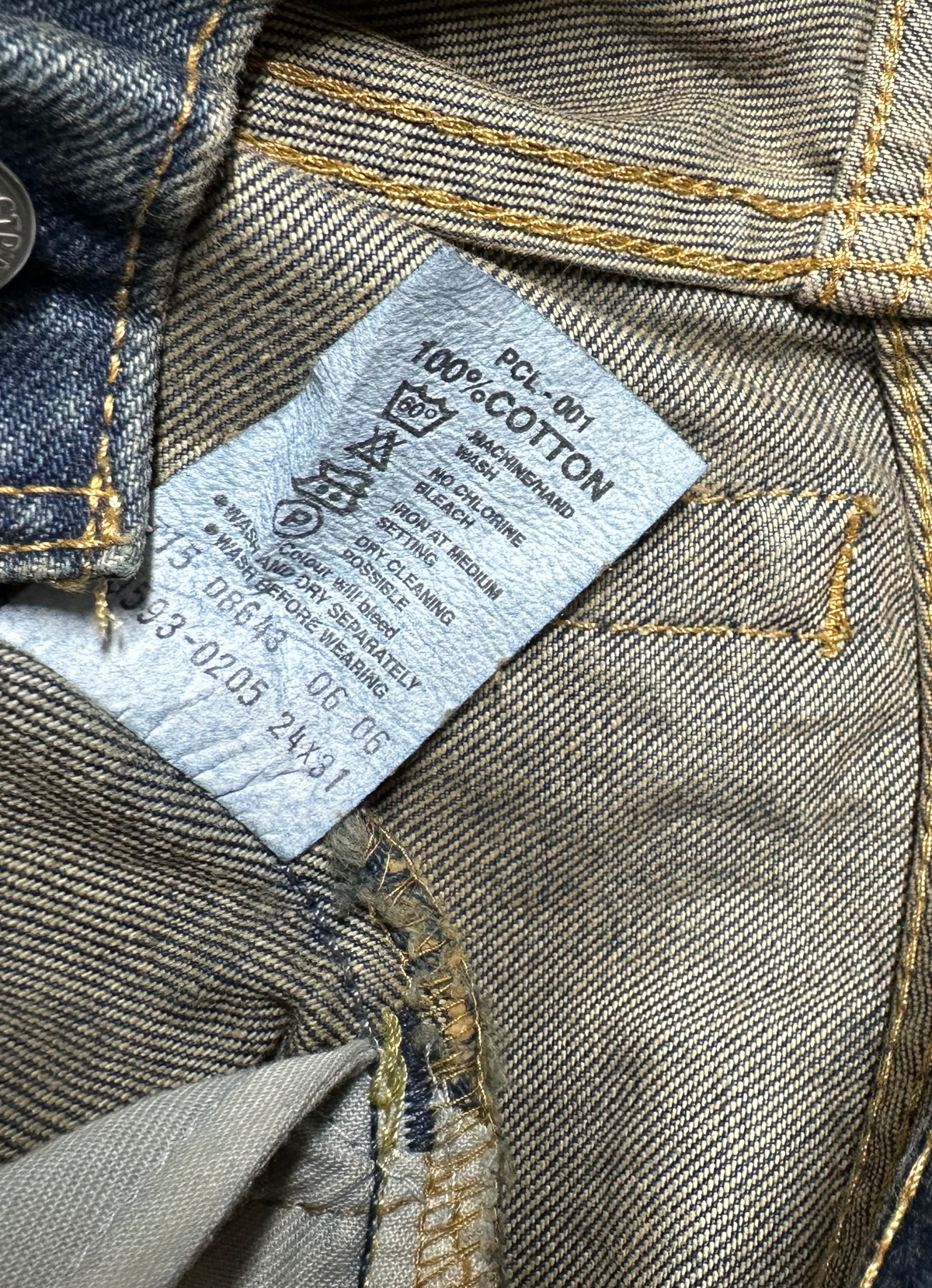 Vintage Levi's 593 Skinny Jeans in blue, women's, size W24 L31 – second-hand