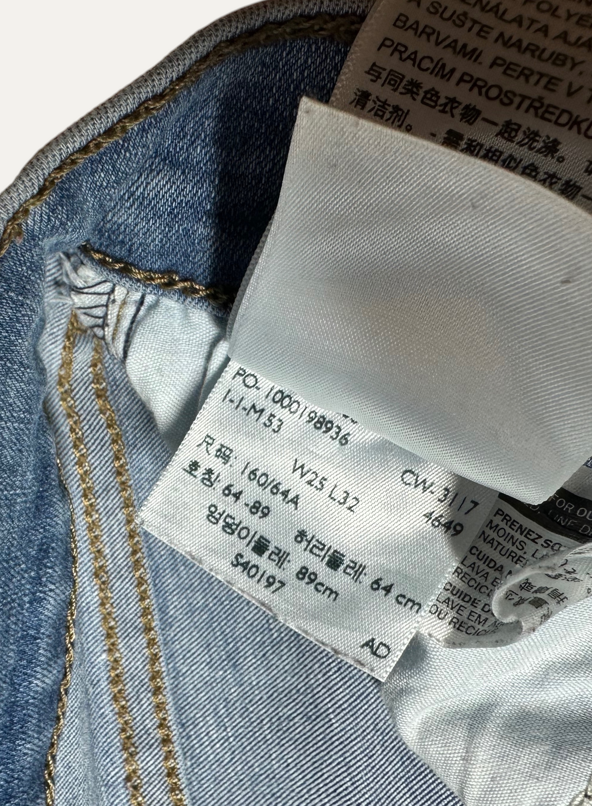 Vintage Levi's 710 Skinny Jeans in blue, women's, size W25 L32 – second-hand