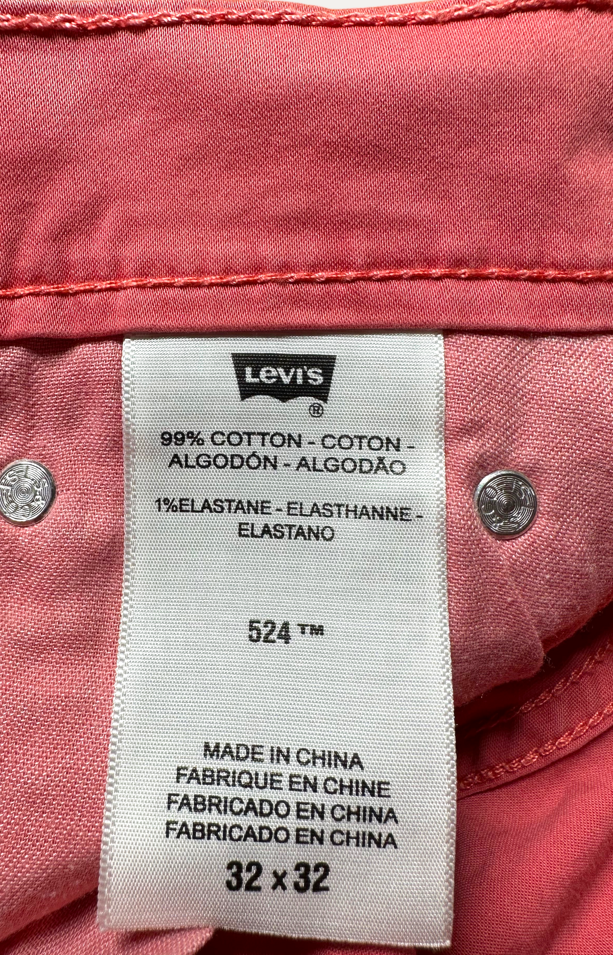 Vintage Levi's 524 Skinny Jeans in blue, women's, size W32 L32 – second-hand